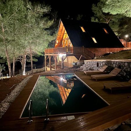 Panurlawoodenhouse Oezel Havuz& Sauna Mavi Extérieur photo