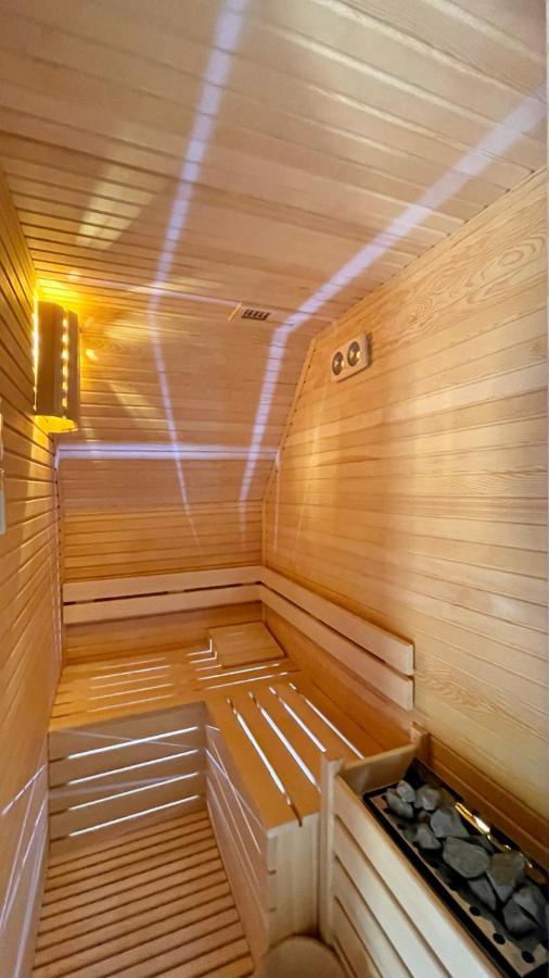 Panurlawoodenhouse Oezel Havuz& Sauna Mavi Extérieur photo